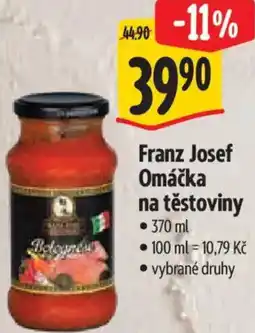 Albert Franz Josef Omáčka na těstoviny nabídka