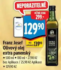 Albert Franz Josef Olivový olej extra panenský nabídka