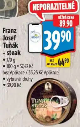 Albert Franz Josef Tuňák - steak nabídka