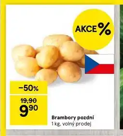 Tesco Brambory pozdní nabídka
