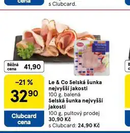 Tesco Selská šunka nabídka