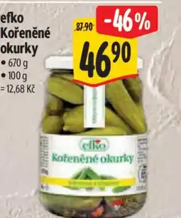 Albert Efko Kořeněné okurky nabídka