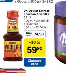 Tesco Dr. oetker extract bourbon & vanilka nabídka