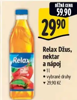 Albert Relax Džus, nektar a nápoj nabídka
