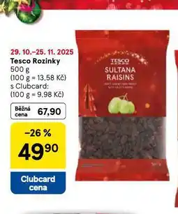 Tesco Rozinky nabídka