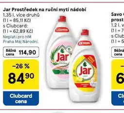 Tesco Jar prostředek na nádobí nabídka