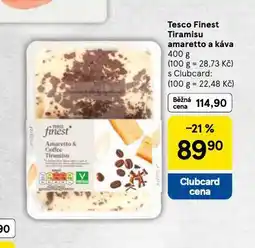 Tesco Tesco finest amaretto a káva nabídka