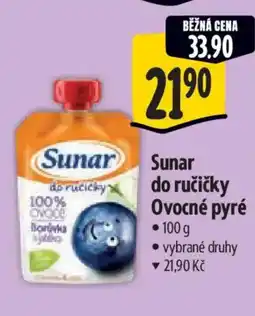 Albert Sunar do rucicky Ovocné pyré nabídka