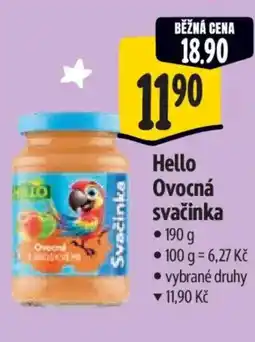 Albert Hello Ovocná svačinka nabídka