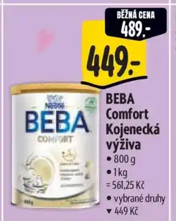 Albert BEBA Comfort Kojenecká výživa nabídka