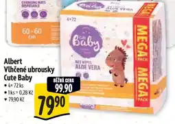 Albert Albert Vlhčené ubrousky Cute Baby nabídka