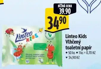 Albert Linteo Kids Vlhčený toaletní papír nabídka