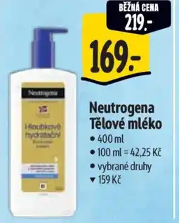 Albert Neutrogena Tělové mléko nabídka