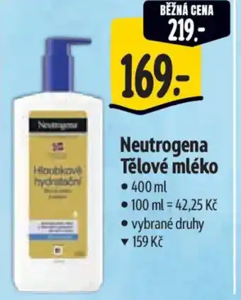 Albert Neutrogena Tělové mléko nabídka