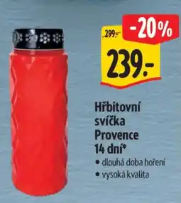 Albert Hřbitovní svíčka Provence 14 dní⭑ nabídka