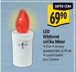 Albert LED hřbitovní svíčka Minor nabídka