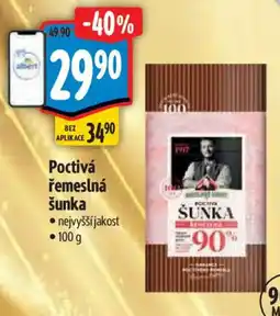 Albert Poctivá řemeslná šunka nabídka