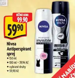 Albert Nivea Antiperspirant sprej nabídka