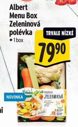 Albert Albert Menu Box Zeleninová polévka nabídka