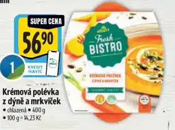 Albert Krémová polévka z dýně a mrkviček nabídka