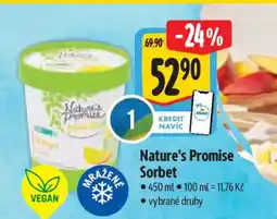 Albert Nature's Promise Sorbet nabídka