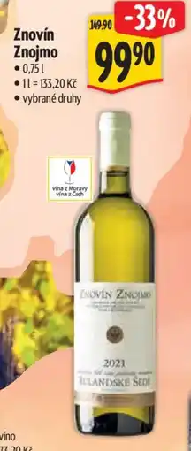 Albert Znovín Znojmo nabídka