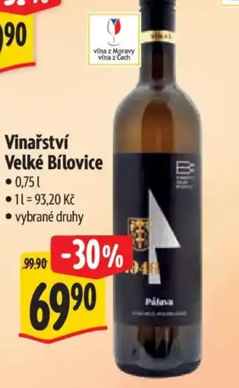 Albert Vinařství Velké Bílovice nabídka