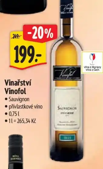 Albert Vinařství Vinofol nabídka