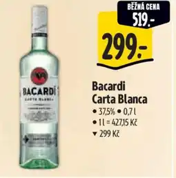 Albert Bacardi Carta Blanca nabídka