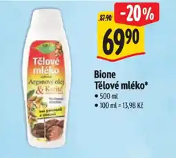 Albert Bione Tělové mléko nabídka
