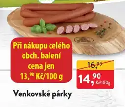 MP Krásno Venkovské párky nabídka