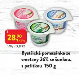 MP Krásno Bystřická pomazánka ze smetany 26% se šunkou, s pažitkou nabídka