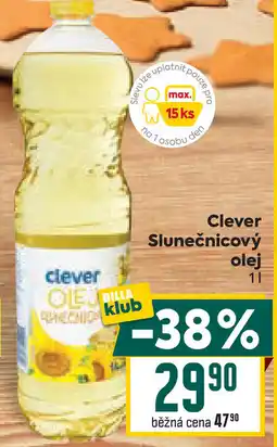 Billa Clever Slunečnicový olej nabídka
