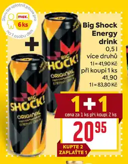 Billa Big Shock Energy drink nabídka