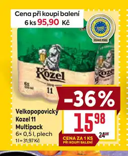 Billa Velkopopovicky Kozel 11 Multipack nabídka