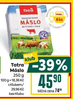 Billa Tatra Máslo nabídka