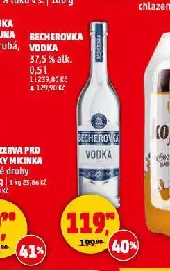 Penny Market Becherovka vodka nabídka