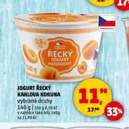 Penny Market Jogurt řecký karlova koruna nabídka