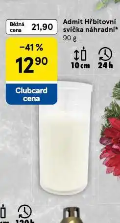Tesco Hřbitovní svíčka náhradní nabídka