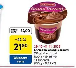 Tesco Ehramnn grand dessert nabídka