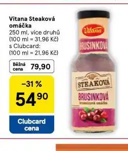 Tesco Vitana steaková máčka nabídka