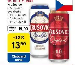 Tesco Pivo krušovice 10 nabídka