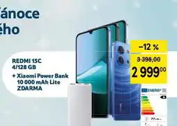 Tesco Redmi 15c 4/128 gb + xiaomi power bank 10000mah nabídka