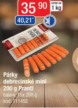 Qanto Párky debrecinské mini Prantl nabídka