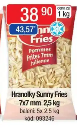 Qanto Hranolky Sunny Fries 7x7 mm nabídka