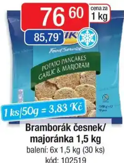 Qanto Bramborák česnek/ majoránka nabídka