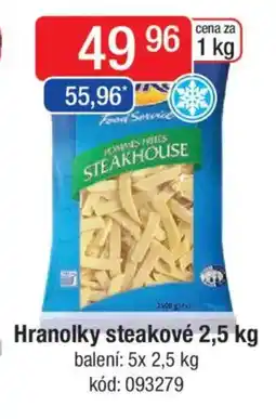 Qanto Hranolky steakové nabídka