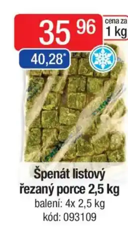 Qanto Špenát listový řezaný porce nabídka