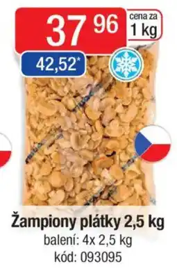 Qanto Žampiony plátky nabídka