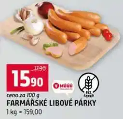 Terno FARMÁŘSKÉ LIBOVÉ PÁRKY 100 g nabídka